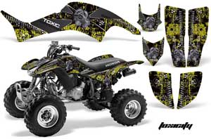Honda TRX 400EX ATV Graphic Kit - 1999-2007 Toxicity Black