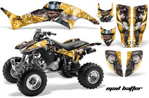 Honda TRX 400EX ATV Graphic Kit - 1999-2007 Mad Hatter Black