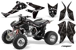 Honda TRX 450R ATV Graphic Kit - 2004-2016 Reaper Black