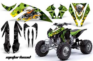 Kawasaki KFX 450 ATV Graphic Kit - 2008-2015 Motorhead Green