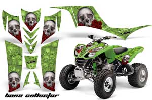 Kawasaki KFX 700 ATV Graphic Kit - 2004-2009 Bone Collector Green