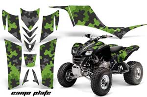 Kawasaki KFX 700 ATV Graphic Kit - 2004-2009 Camoplate Green
