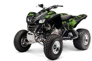 Kawasaki KFX 700 ATV Graphic Kit - 2004-2009 Camoplate Green