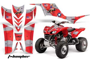 Kawasaki KFX 700 ATV Custom Graphic Kit - 2004-2009