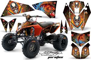 KTM 450 / 505 / 525 ATV Custom Graphic Kit - 2008-2010