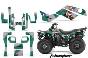Kawasaki Bayou 220 / 250 / 300 ATV Graphic Kit - All Years T Bomber Green
