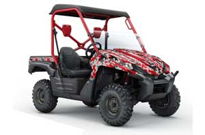 Kawasaki Teryx 750 Graphic Kit - 2007-2009 Camoplate Red