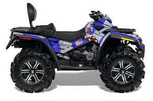 Can Am Outlander MAX 500 / 650 / 800 ATV Graphic Kit - 2006-2012 T Bomber Blue