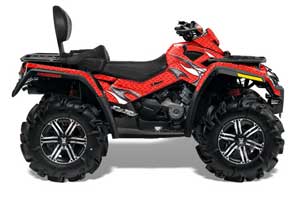 Can Am Outlander MAX 500 / 650 / 800 ATV Graphic Kit - 2006-2012 Tribal Flame Red