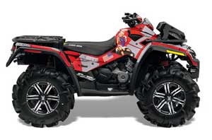 Can Am Outlander XMR 800R ATV Graphic Kit - 2006-2012 T Bomber Red