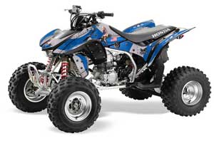 Honda TRX 450R ATV Graphic Kit - 2004-2016 T Bomber Blue