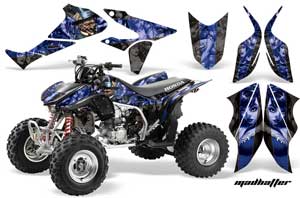 Honda TRX 450R ATV Graphic Kit - 2004-2016 Mad Hatter Blue