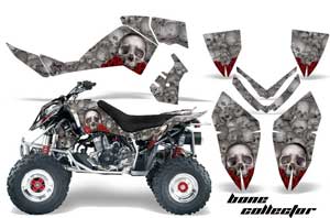 Polaris Outlaw 450 / 500 / 525 ATV Graphic Kit - 2006-2008 Bone Collector Silver
