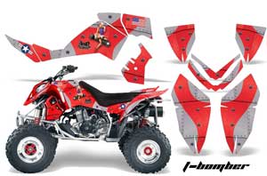 Polaris Outlaw 450 / 500 / 525 ATV Graphic Kit - 2006-2008 T Bomber Red