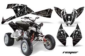 Polaris Outlaw 450 / 500 / 525 ATV Graphic Kit - 2009-2012 Reaper Black
