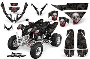 Polaris Predator 500 ATV Graphic Kit - 2002-2011 Bone Collector Black
