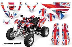 Polaris Predator 500 ATV Graphic Kit - 2002-2011 Union Jack
