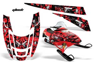 Polaris Edge Sled Graphic Kit - All Years Glock Red
