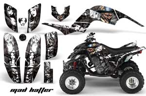 Yamaha Raptor 660 ATV Graphic Kit - 2001-2005 Mad Hatter Blue