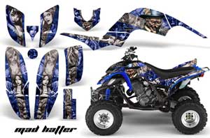 Yamaha Raptor 660 ATV Graphic Kit - 2001-2005 Mad Hatter Green