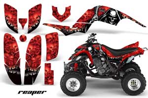 Yamaha Raptor 660 ATV Graphic Kit - 2001-2005 Reaper Red