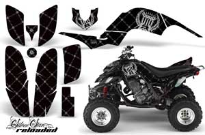 Yamaha Raptor 660 ATV Graphic Kit - 2001-2005 Silver Star - Reloaded Silver