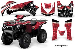 Kawasaki Brute Force 750 / 750i ATV Graphic Kit - 2005-2011 Reaper Red