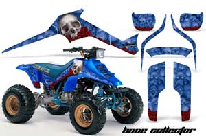 Suzuki LT 250 / 250 R ATV Graphic Kit - 1985-1992 Bone Collector Blue