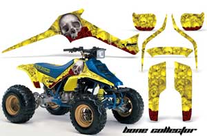 Suzuki LT 250 / 250 R ATV Graphic Kit - 1985-1992 Bone Collector Yellow