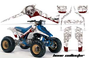 Suzuki LT 250 / 250 R ATV Graphic Kit - 1985-1992 Bone Collector White