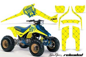 Suzuki LT 250 / 250 R ATV Graphic Kit - 1985-1992 Silver Star - Reloaded Yellow