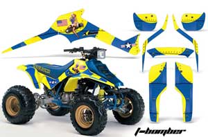 Suzuki LT 250 / 250 R ATV Graphic Kit - 1985-1992 T Bomber Blue