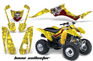 Suzuki LTZ 250 ATV Graphic Kit - 2004-2011 Bone Collector Yellow