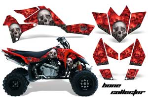 Suzuki LTR 450 ATV Graphic Kit - 2006-2009 Bone Collector Red