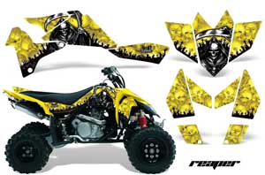 Suzuki LTR 450 ATV Graphic Kit - 2006-2009 Reaper Yellow