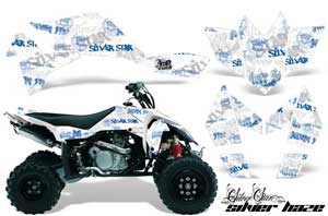 Suzuki LTR 450 ATV Graphic Kit - 2006-2009 Silver Star - Silverhaze Blue