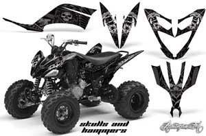 Yamaha Raptor 250 ATV Graphic Kit - 2008-2014 Huntington Ink Black