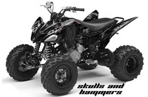 Yamaha Raptor 250 ATV Graphic Kit - 2008-2014 Huntington Ink Black
