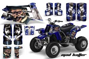 Yamaha Banshee 350 (Full Bore Plastics) ATV Graphic Kit - All Years Mad Hatter Blue