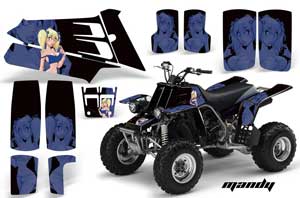 Yamaha Banshee 350 (Full Bore Plastics) ATV Graphic Kit - All Years Mandy Blue