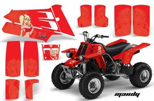 Yamaha Banshee 350 (Full Bore Plastics) ATV Graphic Kit - All Years Mandy Red
