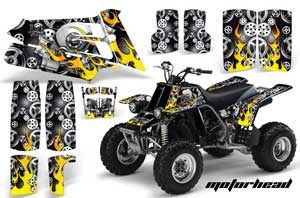 Yamaha Banshee 350 (Full Bore Plastics) ATV Graphic Kit - All Years Motorhead Black