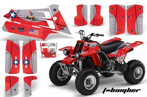 Yamaha Banshee 350 (Full Bore Plastics) ATV Graphic Kit - All Years T Bomber Red