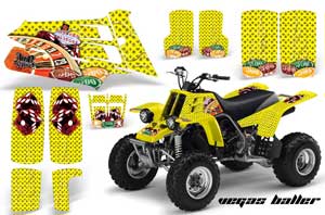 Yamaha Banshee 350 (Full Bore Plastics) ATV Graphic Kit - All Years Vegas Baller Yellow