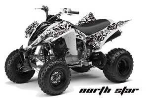 Yamaha Raptor 350 ATV Graphic Kit - 2004-2014 Northstar White