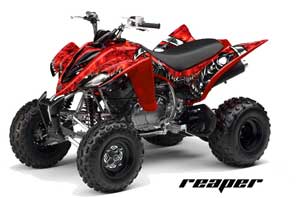 Yamaha Raptor 350 ATV Graphic Kit - 2004-2014 Reaper Red