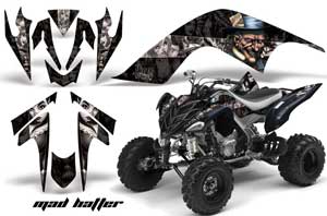 Yamaha Raptor 700 ATV Graphic Kit - 2006-2012 Mad Hatter Black