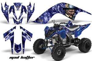 Yamaha Raptor 700 ATV Graphic Kit - 2006-2012 Mad Hatter Black