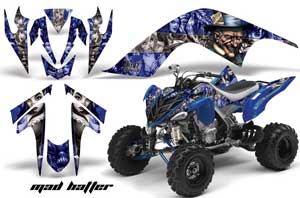 Yamaha Raptor 700 ATV Graphic Kit - 2006-2012 Mad Hatter Blue