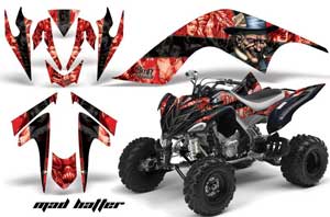 Yamaha Raptor 700 ATV Graphic Kit - 2006-2012 Mad Hatter Blue